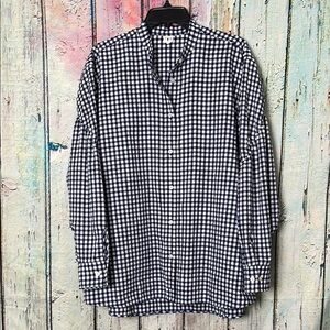 Arket Women’s Gingham Navy and White EU 38
